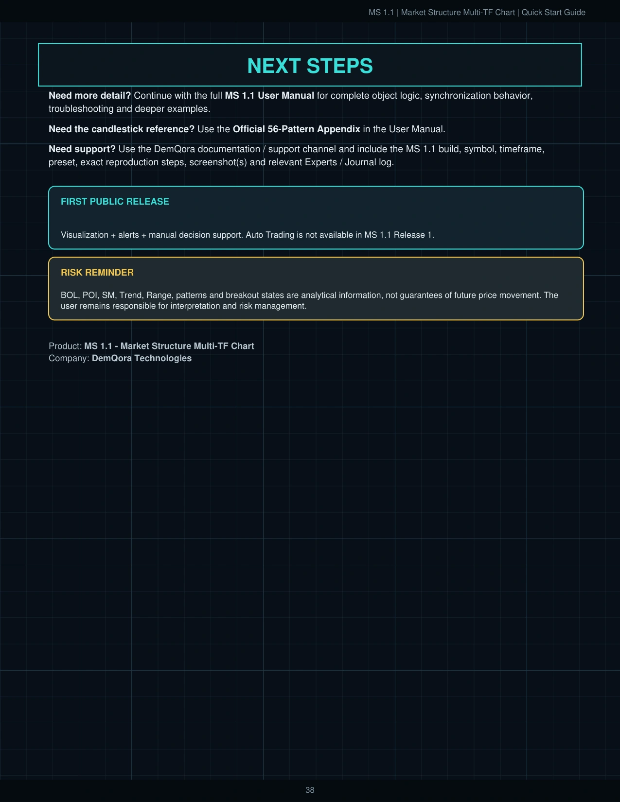 MS 1.1 Quick Start Guide page 39